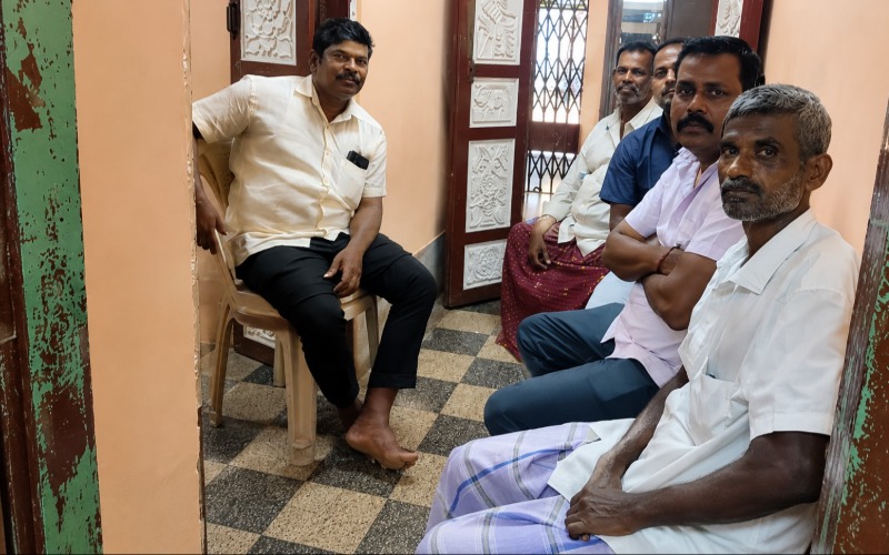 Parents attending a school community meeting