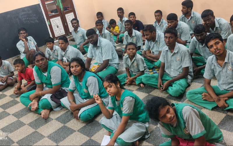 Students and staff at Truthful Trust Special School
